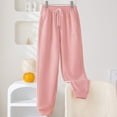 thumbnail image 2 of IROINNID Reduced Womens Sweatpants Casual Jogger Relaxed Fit Windproof Leggings with Thickened Outdoor Comfy Sports Pants,Pink, 2 of 4