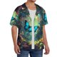 thumbnail image 2 of Fotbe Enchanted Forest Butterfly A Camisa Estampada de Manga Corta para Hombre, Casual de Verano, Estilo Playero, Sin Arrugas-Medium, 2 of 5