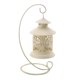 thumbnail image 1 of Sywqhk Portavelas de jaula de pájaro colgante hueco candelabro decoración de fiesta en casa (blanco) Sywqhk Para estrenar, 1 of 9
