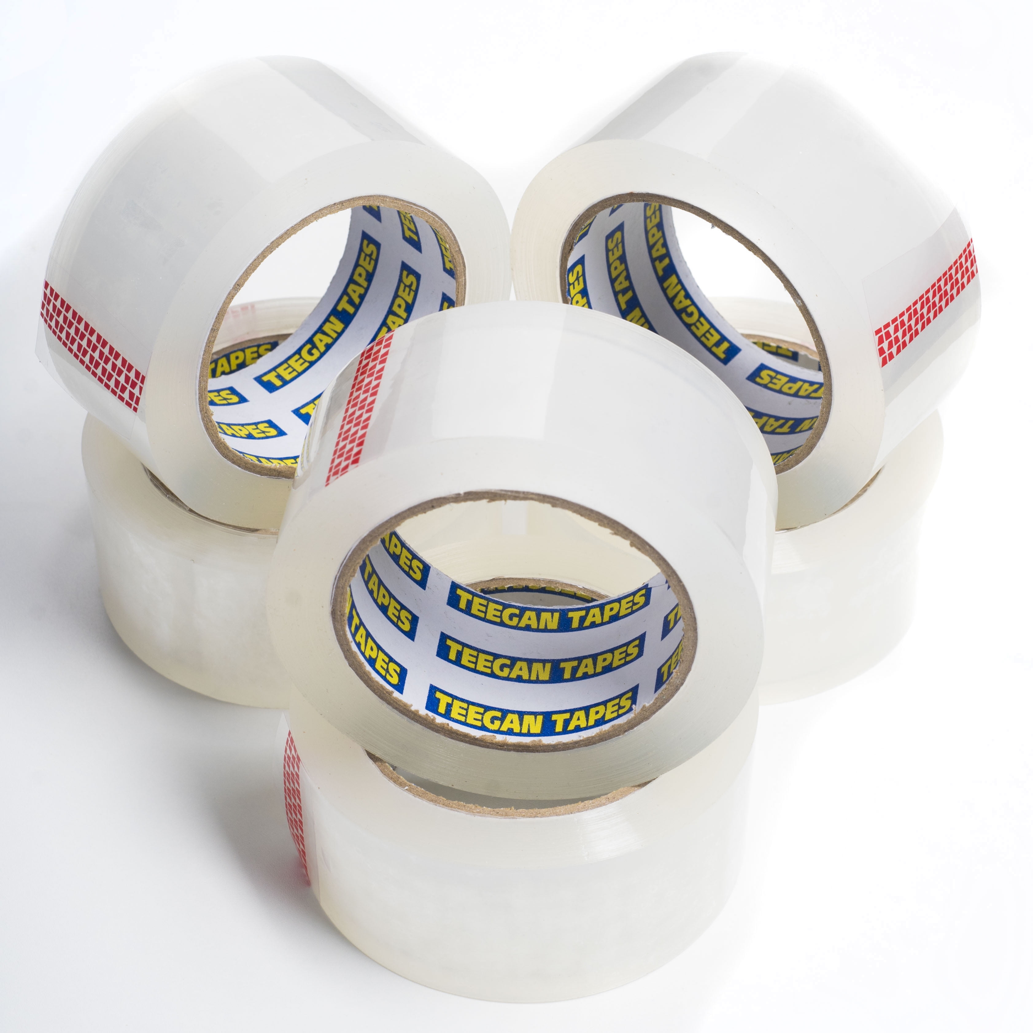 6Pack Packing Tape By Teegan Tapes 2 Inches X 60 Yards
