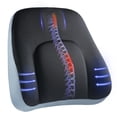 thumbnail image 1 of Almohada de apoyo lumbar HUANUO, cojín trasero de espuma viscoelástica, 1 of 8