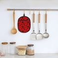 thumbnail image 5 of Pofeuu Ladybug Pattern Print Silicone Pot Mat Mitten With Hanging Loop Heat Resistant Oven Mitts Non-Slip Bbq Baking Smoking Potholders, 5 of 7