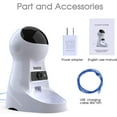 thumbnail image 3 of Iseebiz Automatic Smart Pet Feeder with Camera - Timed Cat Feeder,6 Meals/Day, Programmable,3L Capacity, White - Pet Feeder,Pet Christmas Gift, 3 of 9