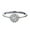 White Gold, variant on Women Ring Small Diamond Zircon Index Finger Bud Design White Gold Plated Fashion Jewelry Gift Elegant Sparkly