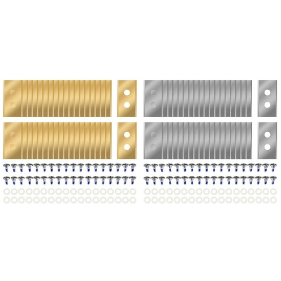 72 Pcs Titanium Coated Robotic Lawnmower Replacement Blades Fits for All Mammotion Luba AWD Luba 2 AWD Luba Mini AWD Yuka & Yuka Miniseries,with Plastic Washers
