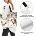 thumbnail image 4 of Bingfone Canvas Tote Bag for Women with Inner Pocket Aesthetic Cute Shopping Tote Bags Reusable Grocery Bags-Western Desert Cowboys3, 4 of 9