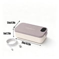 thumbnail image 3 of WEXOPE Portable USB Heated Lunch Box with Smart Timer, Long-lasting Insulation, Food-grade Stainless Steel, Safe Reheating for Office, Travel, and Home,Pink, 3 of 5