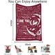 thumbnail image 2 of LHSHID I Love You Gifts Blanket 100 Languages Blanket Gifts for Mom Women Wife Girlfriend Mothers Day Anniversary Couple Birthday Soft Warm Flannel Hugs Throw Blankets White 60x80in, 2 of 5