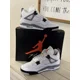 thumbnail image 1 of Ni - ke Ni - ke Air Jordan 4 Retro White Cement 2025 FV5029-100 DS Size 12, 1 of 5