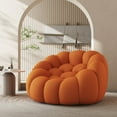 thumbnail image 3 of Gewnee Pumpkin Bean Bag Sofa Chair, Bean Bag Chair with Filler Comfy and Lazy Sofa for Dorm, Apartment, Living Room, 3 of 10