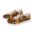 thumbnail image 6 of HELLHERO Autumn Leaf Print Breathable Mesh Running Shoes, Low Top Athletic Trainers for Men and Women, Jogging and Tennis Sports Sneakers, 6 of 11