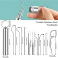 Ceimmol 9 Pcs Stainless Teeth Cleaning Tool Set 2024 New Reusable