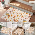 thumbnail image 5 of Entryway Rug 2'x3', Orange Leaves Fall Small Rug for Kitchen Bathroom Door Mat Indoor Entrance, Branches Birds Pine Cones Rustic Non-Slip Area Rugs Floor Mats Carpet Front Door Rugs, 5 of 8