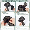 thumbnail image 6 of Shelf Display Wooden Wall Shelf Mushroom Rustic Floating Shelves Dowsing Pendulum Holder Stand Witchy Stuff Storage Display for Hanging Essential Oil Spiritual 7.99x5.91Inch Mixed Color, 6 of 9