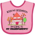 thumbnail image 3 of Inktastic Book My Reservation I'm Going to My Grandparents' House Boys or Girls Baby Bib, 3 of 4