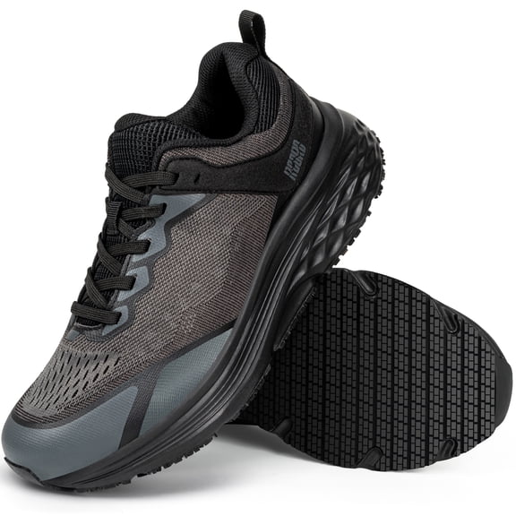 R CORD Work Shoes for Women Lightweight Waterproof Non Slip Work Shoes Women Hospital Convenience Store Staff Comfort Support All Day Zapatos Antideslizantes para Mujer BlackNet 6