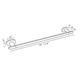 thumbnail image 4 of Moscow Series Polished Nickel Bathroom 18in Towel Bar, 4 of 6