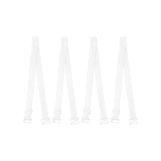 Sostén transparente sin tirantes INSPIRE CHIC para mujeres, tirantes invisibles, blanco - 2 pares, ancho: 1.3 cm / 1/2"