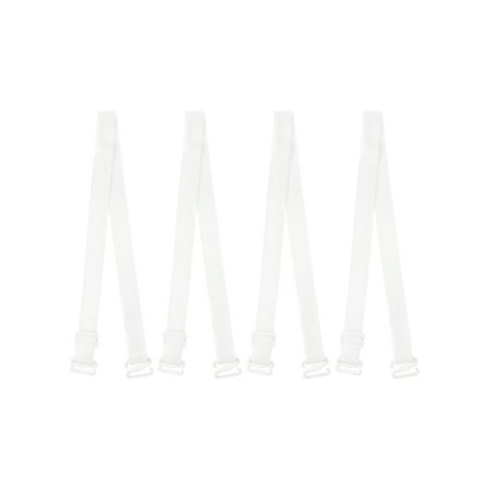 Allegra K Women s Transparent Strapless Invisible Bra Shoulder Strap White-2 Pairs Width: 1.3cm/ 1/2