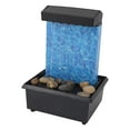 thumbnail image 1 of Waterfall Light Show Tabletop Water Fountain, Compact Battery Powered Indoor Water Fountain Plastic  for Office, 1 of 7