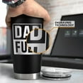 thumbnail image 3 of Dad Tumbler 20oz, Dad Fuel Stainless Steel Insulated Tumblers, Coffee Mug Cup for Best Dads from Daughter Son, Gifts for Birthday Christmas Fathers Day, 3 of 6
