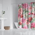 thumbnail image 2 of Pioneer Flower Floral Print Pattern Shower Curtain 84"x72" ,Bathroom Decorative Shower Curtains Set with 12 Hooks,Modern Waterproof Washable Shower Curtain, 2 of 6