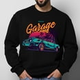 thumbnail image 2 of Original Illustration of an Muscle Car Design Unisex Long Sleeve T-Shirt, Style Inner Layering Top,Sizes S-2XL, 2 of 5