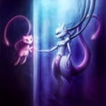 thumbnail image 2 of Marmont Hill "Mewtwo and Mew" Painting Print on Canvas, 2 of 4