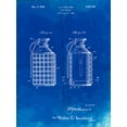 thumbnail image 2 of Borders, Cole 25x32 White Modern Wood Framed Museum Art Print Titled - PP867-Faded Blueprint Hand Grenade Patent Poster, 2 of 4