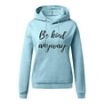 thumbnail image 2 of CKpwisy Women's Trendy Preppy Casual Print Long Sleeve Hoodie Sweatshirt Valentine's Day Girls Hoodie Fall Fashion 2025 Light Blue L, 2 of 3