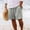 Gray, variant on Mens Shorts Men Casual Linen Shorts Solid Pocket Elastic Waist Straight Half Pants Summer Sports Cotton Shorts Pants