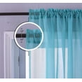 thumbnail image 5 of Panel Sets Bedroom Curtains Sheer Curtain Pink Purple Curtains Rod Pocket Drapes for Girls Living Room Mermaid Bedroom Nursery Kid Window Decor(Turquoise Purple, W*H 132x160cm), 5 of 5