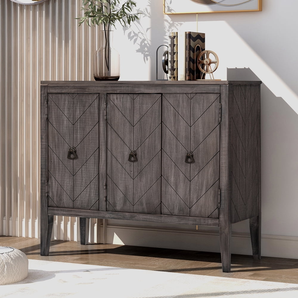 enyopro Sideboard Buffet Table, Vintage Buffet with Storage