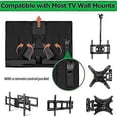 thumbnail image 3 of Funda protectora para pantallas y televisores de TV, terraza y jardín de exterior - Impermeable y resistente - Negra - 46" a 48" - Compatible con Lefou st, 3 of 5
