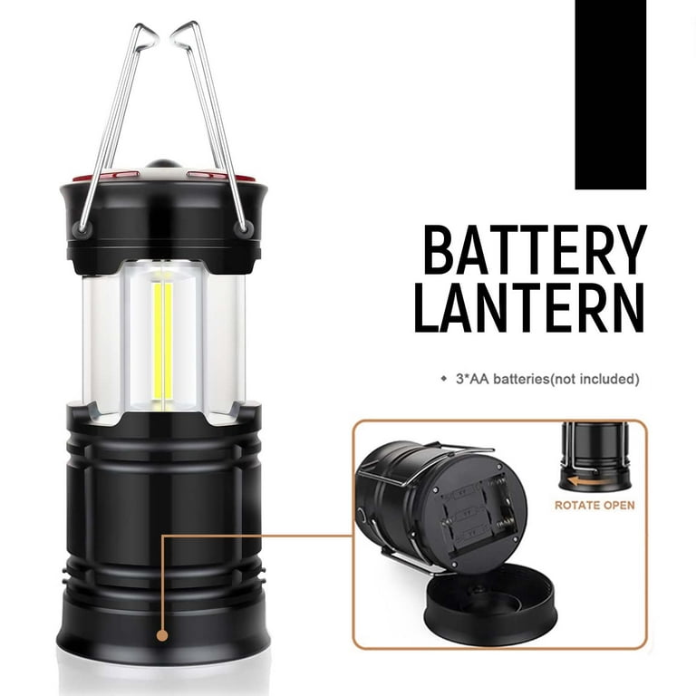 1pc Camping Essentials, Battery Powered 2-in-1 LED Lanterns - Multipurpose  Hurricane Lights with Flashlight & Magnetic Base - Perfect for Camping,  Hiking, Emergency, Power Outage