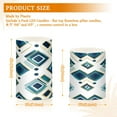 thumbnail image 6 of Yayeee Flameless Candles with Remote Flickering Battery Operated Multi Color Changing, Green Geometric Pattern, 6 of 7