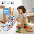 thumbnail image 2 of Muñecas de bebé Aori de la vida Real, muñeca realista de 22 pulgadas para recién nacido, cuerpo suave ponderado con accesorios de alimentación, juego de muñecas, 2 of 5
