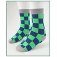 thumbnail image 2 of INNERSY Kids Boys Girls Cotton Socks Colorful Crew Socks for Teens 5 Pairs(L,Checkered Patterns A), 2 of 7