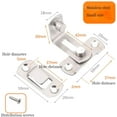 thumbnail image 2 of The door lock 90 Lock the door Right angle door lock bottom, 2 of 5
