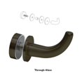 thumbnail image 4 of CRL DRH10RB Oil Rubbed Bronze Designer Robe Hook, 4 of 4