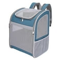 thumbnail image 2 of MERIGLARE Dog Backpack Carrier Buckle Support Foldable for Sightseeing Walking Camping Blue, 2 of 9
