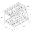 thumbnail image 3 of Mainstays Premium Twin over Full Metal Bunk Bed, 3 of 9
