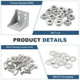 thumbnail image 4 of Aluminum Extrusion Profile Connector Set, 6060 Series Corner Brackets,2 Set, 4 of 6