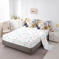 thumbnail image 5 of jejeloiu Tropical Botanical Monstera 7-Piece Twin Bedding Sets,Rustic Plant Leaves Bedding Comforter Set,Brown Blue Lightpink Sheet Sets For Girls Kids,Microfiber Bedroom Decor Reversible, 5 of 8