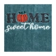 thumbnail image 2 of Harper Lane Harvest Embroidered Cotton Hand Towel 2-Piece Set Home Sweet Home Teal, 2 of 5