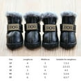 thumbnail image 2 of 4 Pieces of Warm and Snow Waterproof Pet Shoes in Winter, Suitable for Small and Medium-sized Dogs and Cats in Rainy and Snowy Days, Super Warm Leather Waterproof Pet Shoes, 2 of 6