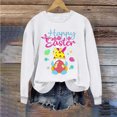 thumbnail image 1 of Jsaierl Chandails de Pâques pour Femmes Tendance Imprimé Graphique Lapin Pulls Décontractés Manches Longues Col Rond, 1 of 3
