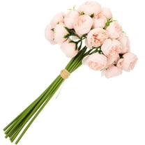 Floral Petals Bouquet of Small Roses Fake Flower Bridesmaid 28X28CM Pink