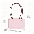 thumbnail image 5 of CCOCC Kraft Flower Gift Bags Bouquet Paper Bags with Handle,Waterproof Bouquet Gift Box Empty Bouquet Bags for Flowers,Rectangle Packaging Wrap Bags,For Valentine'S Day Mother'S Day Gift, 5 of 7