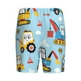 thumbnail image 5 of Naloa Building Truck Men's Short Pajama Pants, Lounge Comfort Shorts with Elasticized Waistband and Side Pockets - XX-Large, 5 of 9
